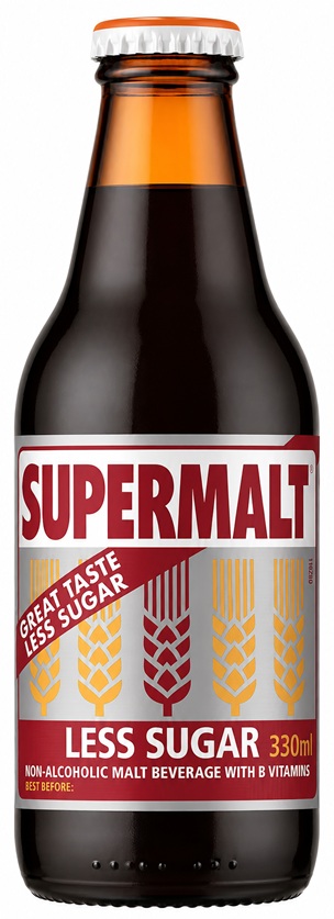 SUPERMALT BOTTLES 4X6X330ML (LESS SUGAR)