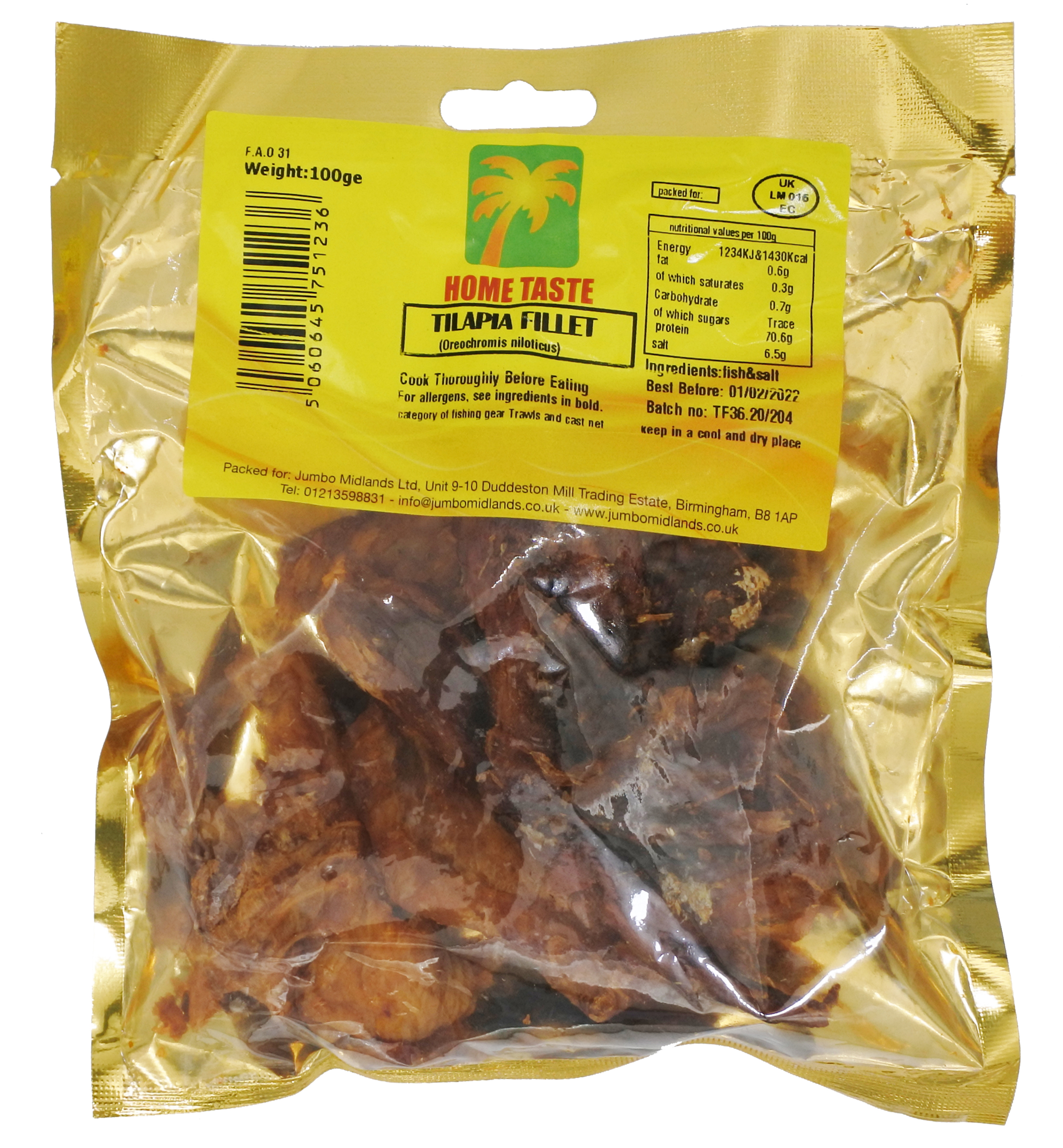 HT TILAPIA FILLETS 10X100G