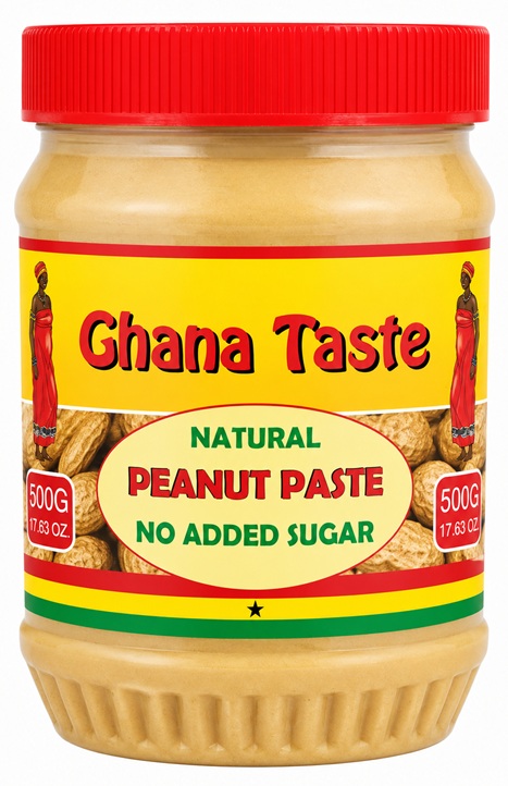 GHANA TASTE PEANUT BUTTER (PLASTIC) 12X500G