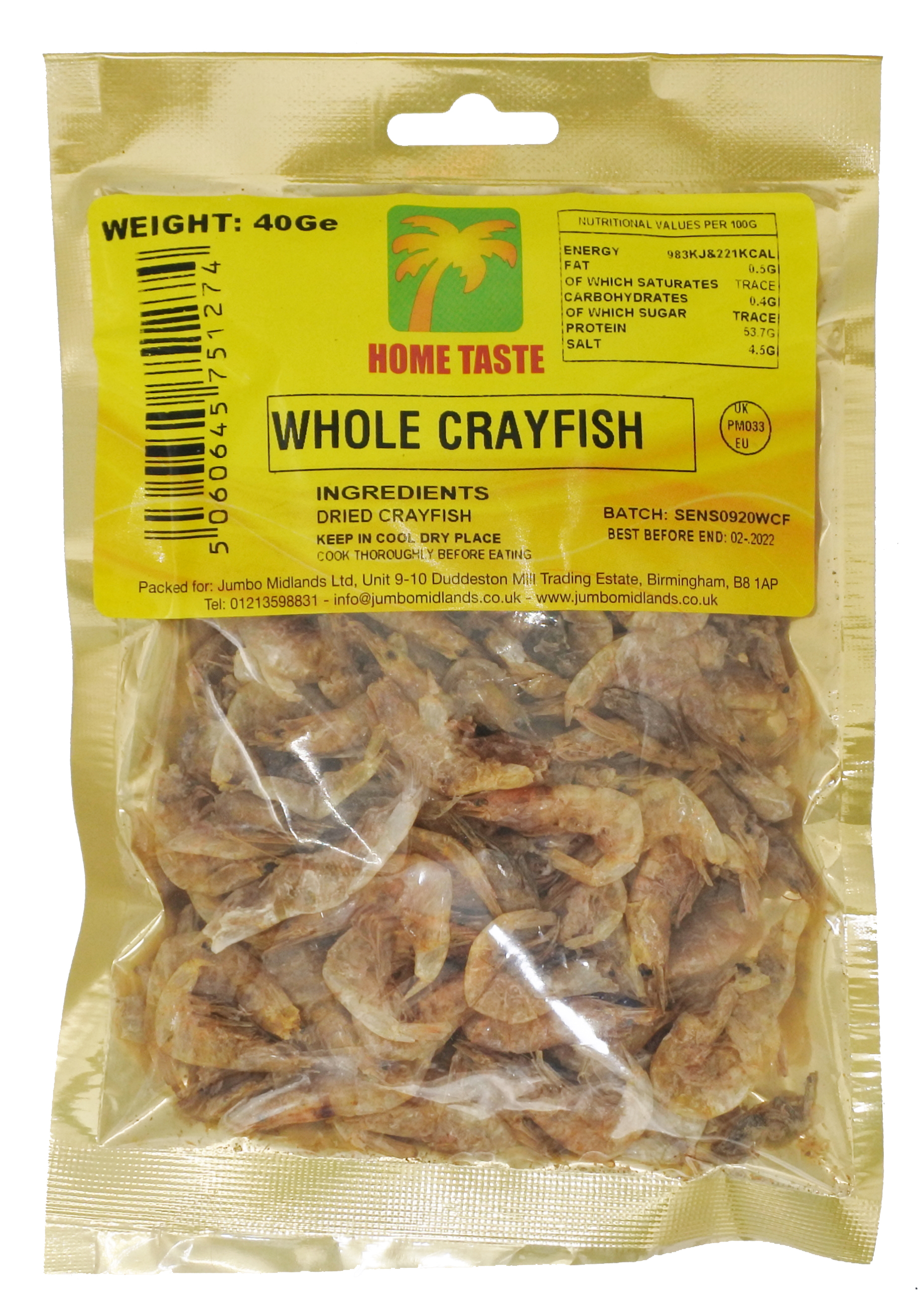 HT WHOLE CRAYFISH 10X40G