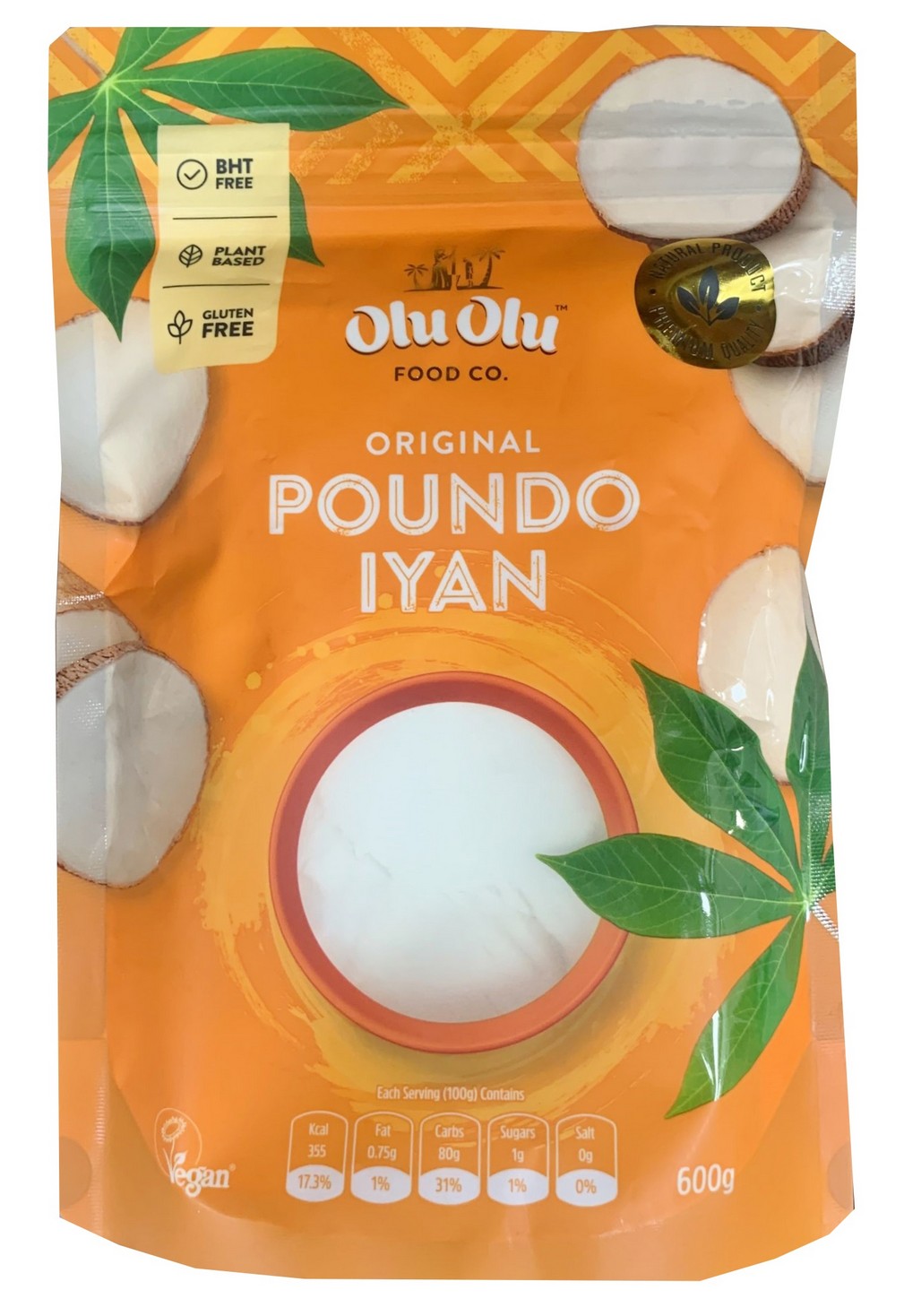 OLU OLU POUNDED YAM 20X600G
