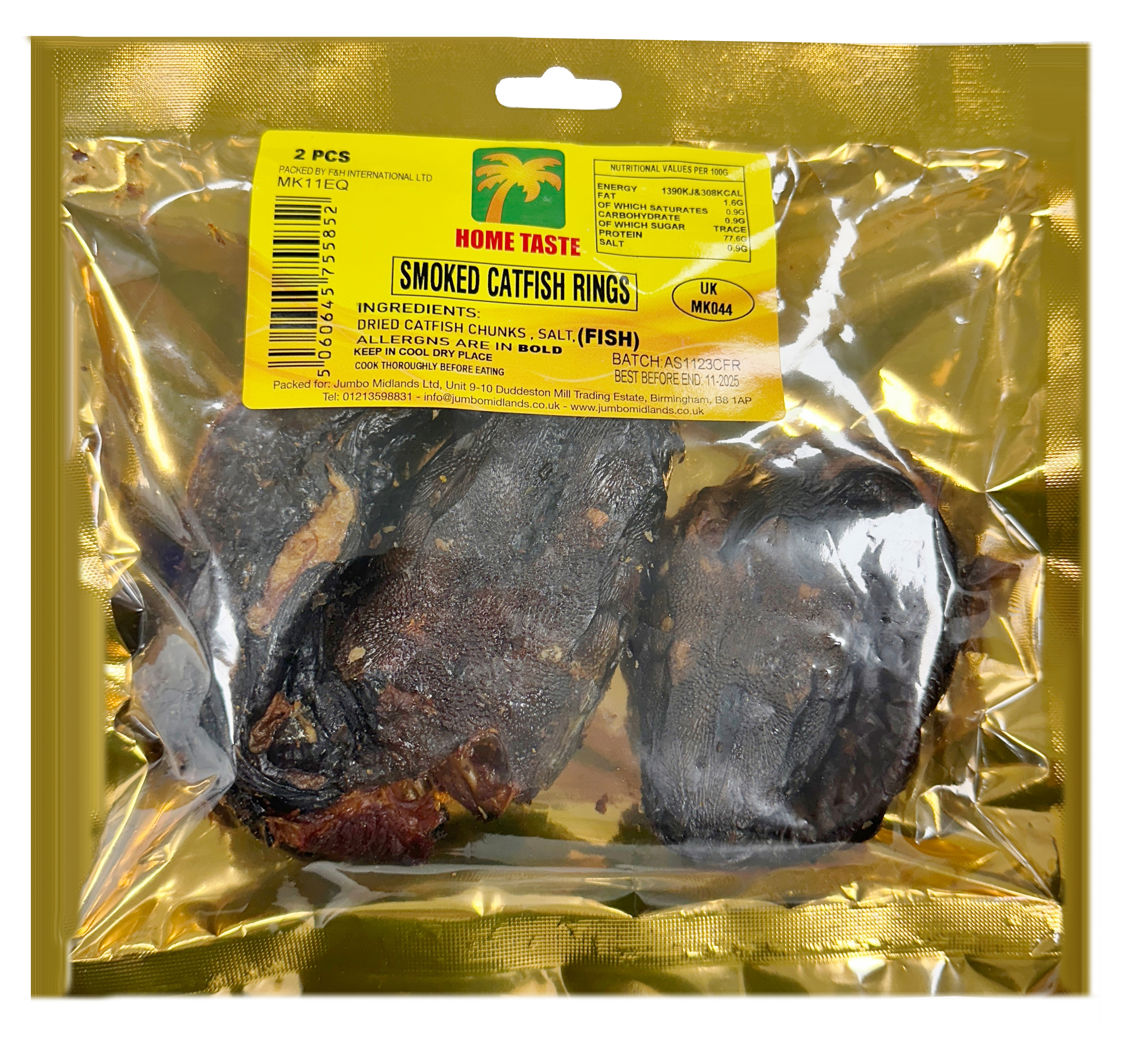 HT CATFISH WHOLE RINGS 10X300G 2PCS