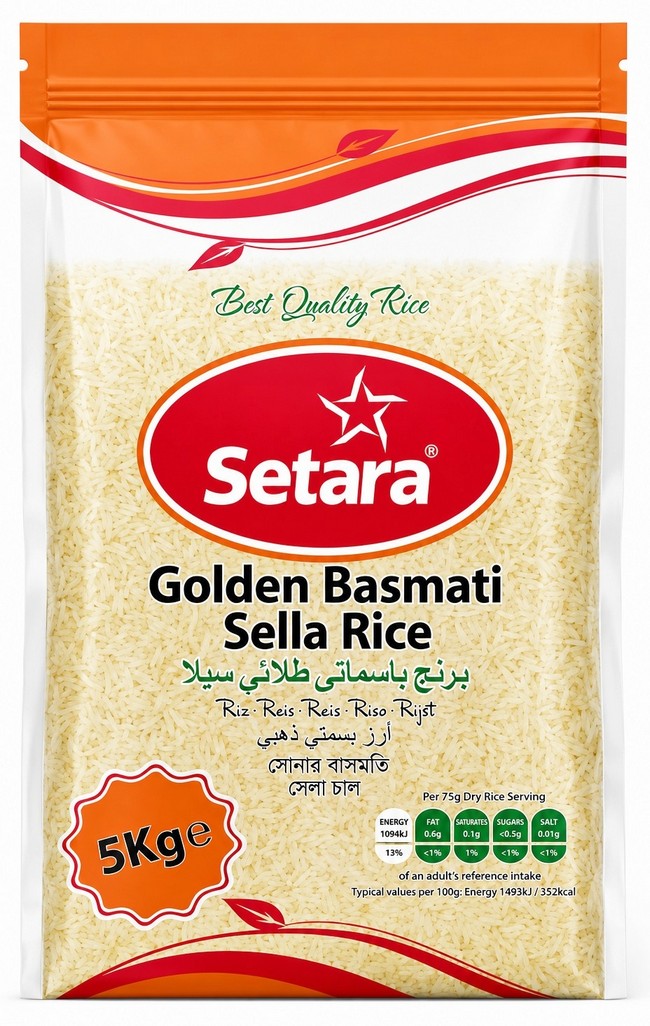 SETARA GOLDEN SELLA BASMATI RICE 5KG