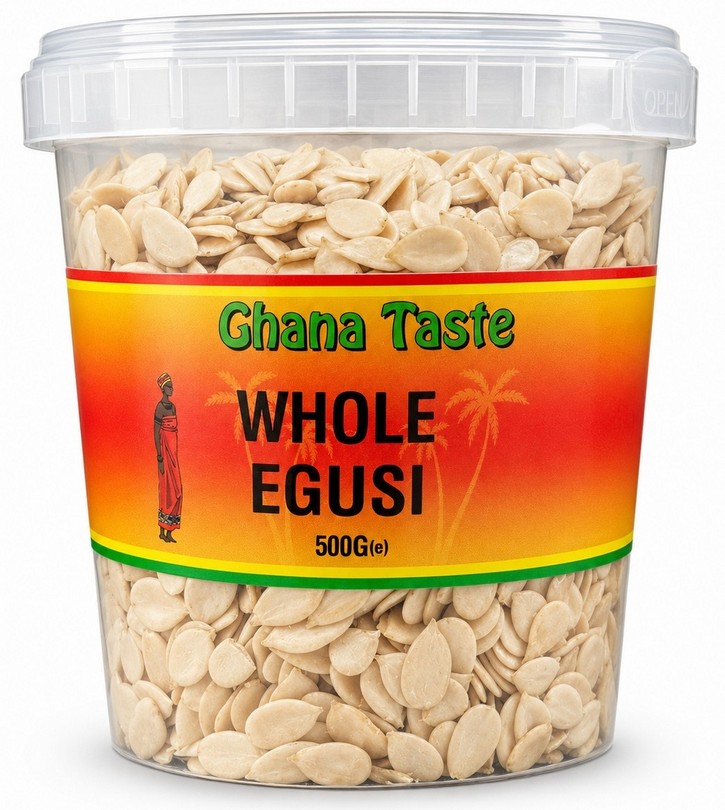 GHANA TASTE WHOLE EGUSI JAR 6X500G