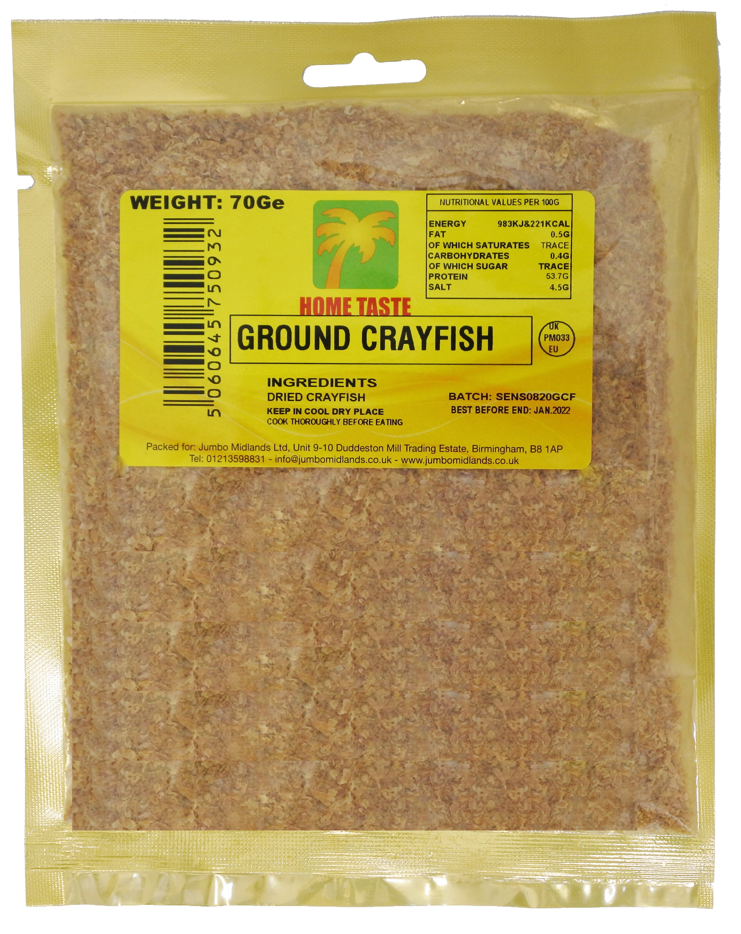 HT GROUND CRAYFISH 10X70G