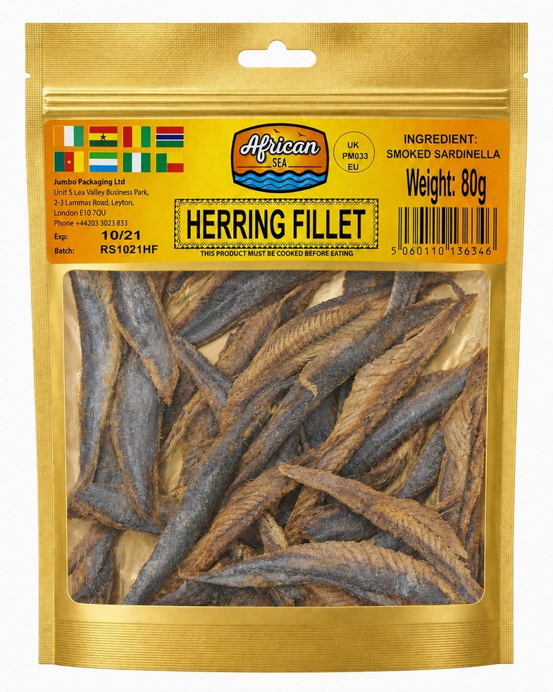 AFRICAN SEA HERRING FILLETS 10X80G