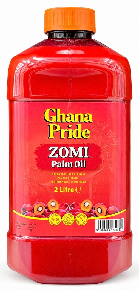 GHANA PRIDE ZOMI PALM OIL 6X2L
