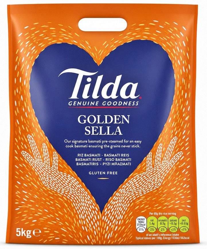 TILDA GOLDEN SELLA BASMATI RICE (ORANGE) 5KG
