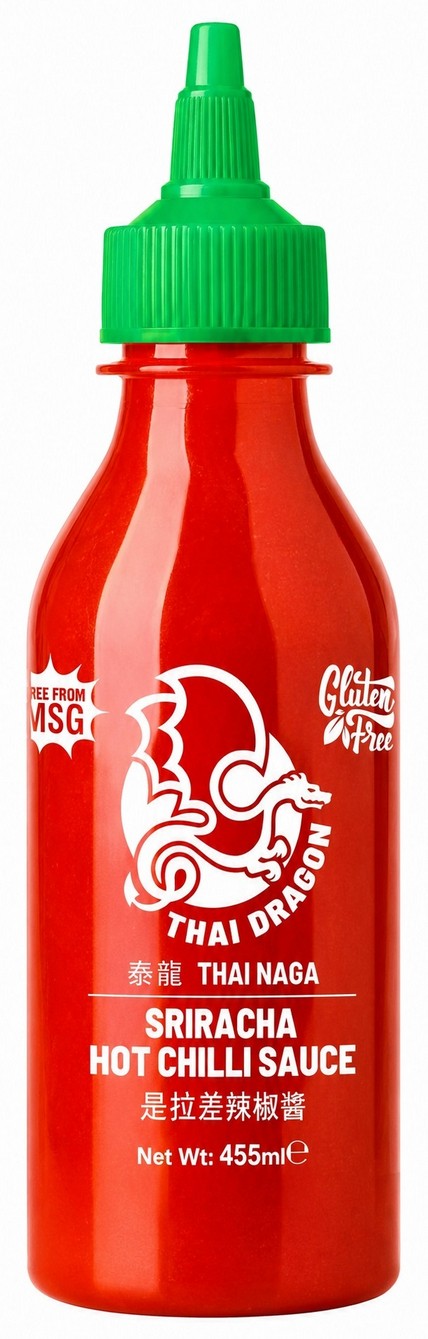 THAI DRAGON SIRACHA HOT CHILI SAUCE 6X455ML (SURYA)