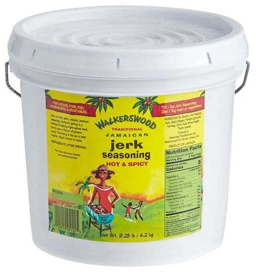 WALKERSWOODS JERK SEASONING (HOT & SPICY) (TUB) 4.2KG