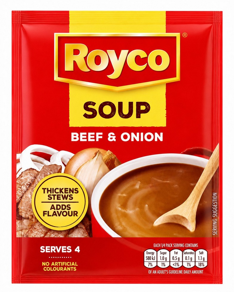 ROYCO SOUP BEEF & ONION (S.AFRICAN) 10X50G