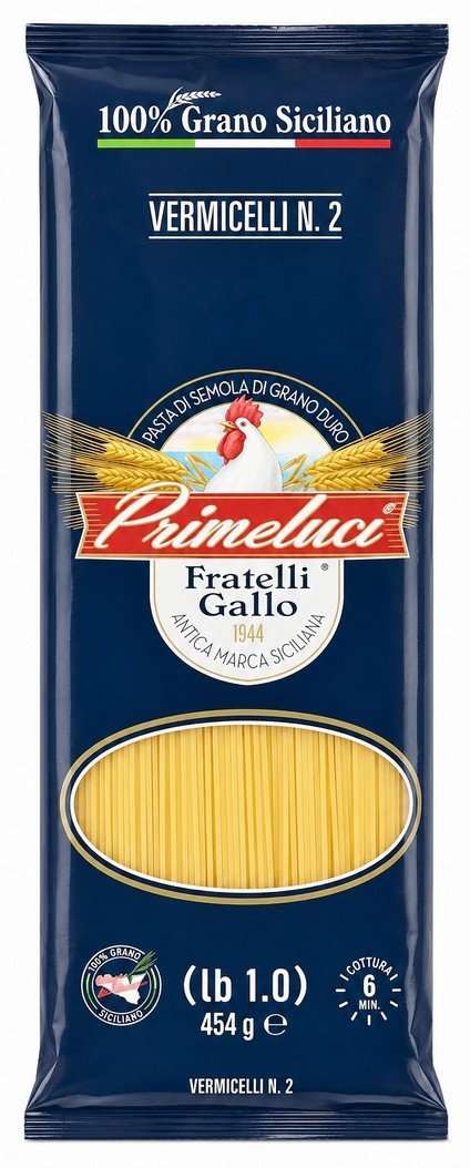 PRIMELUCI SPAGHETTINI VERMICELLI NO.2 20X454G