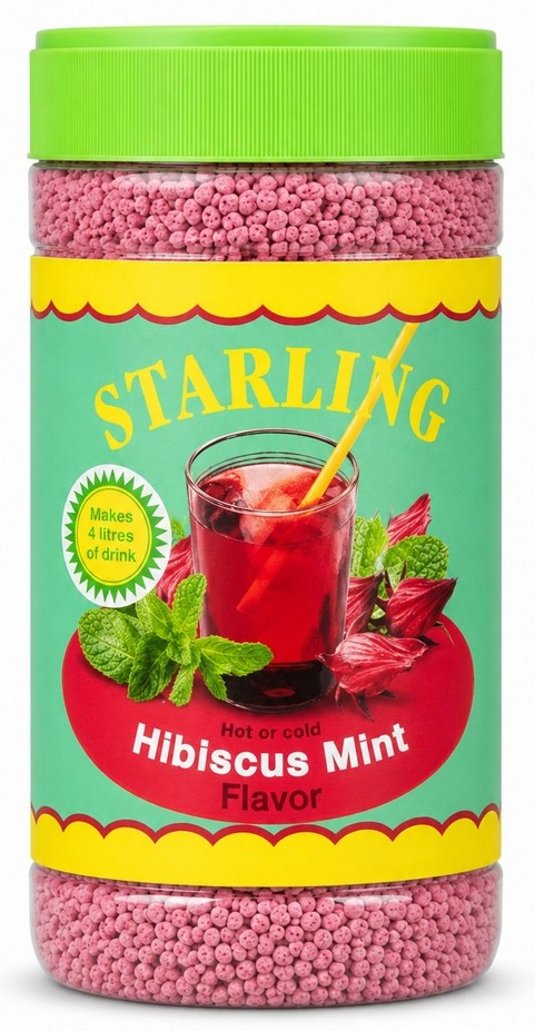 STARLING HIBISCUS MINT FLAVOUR 12X400G