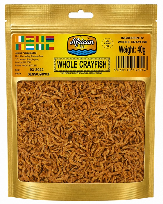 AFRICAN SEA WHOLE CRAYFISH 10X40G