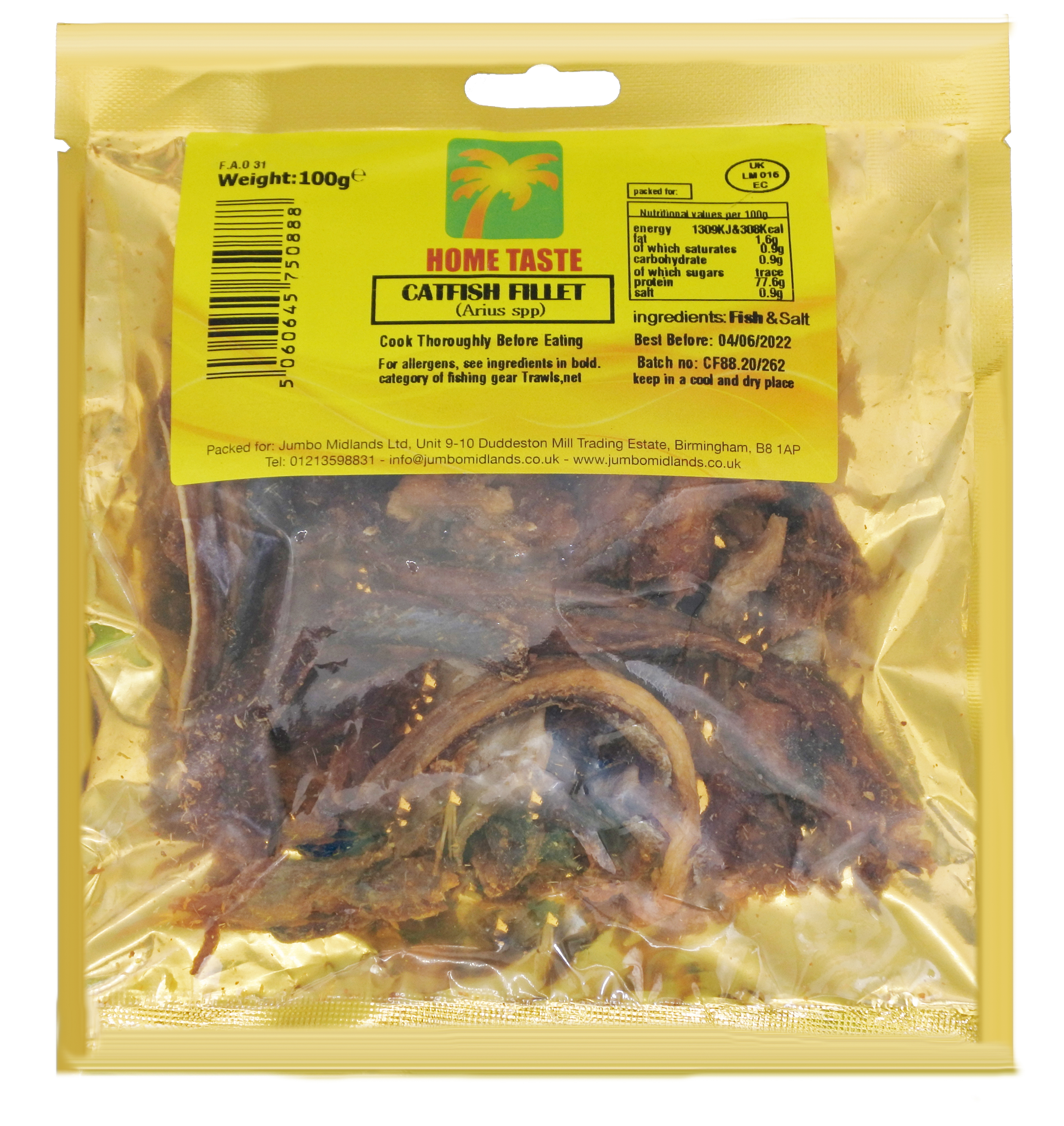 HT CATFISH FILLETS 10X100G