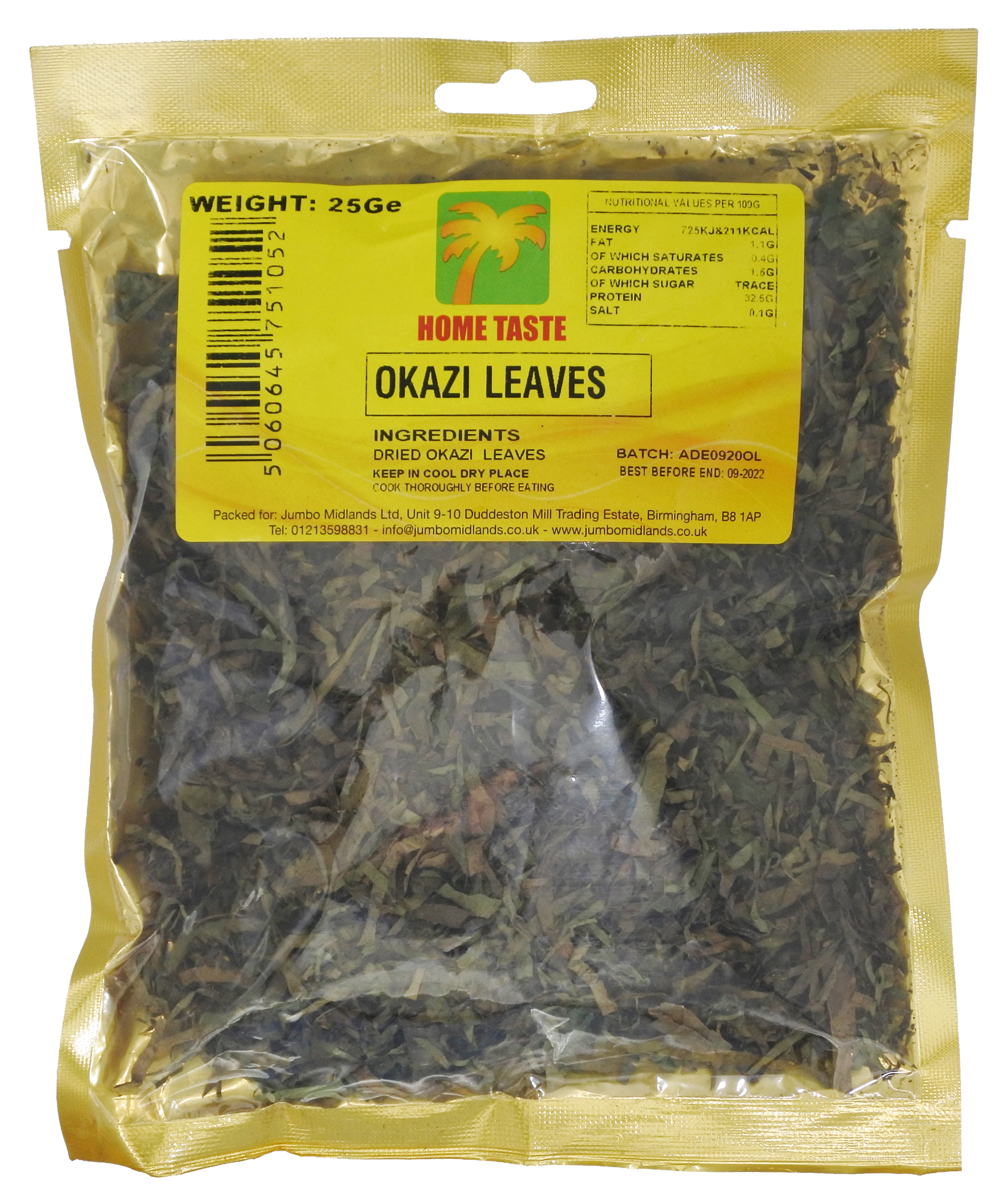 HT OKAZI LEAVES 10X25G