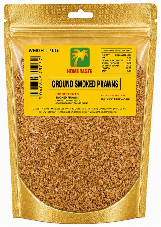 HT GROUND PRAWNS 10X70G