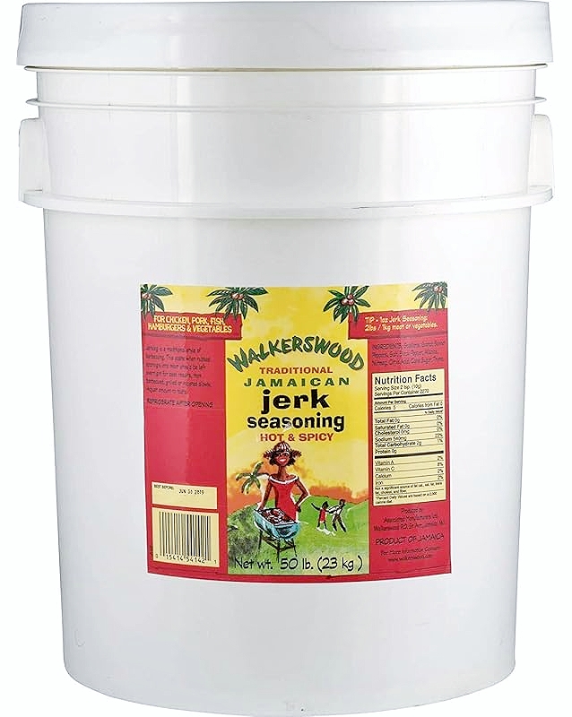 WALKERSWOODS JERK SEASONING (HOT & SPICY) (BUCKET) 23KG