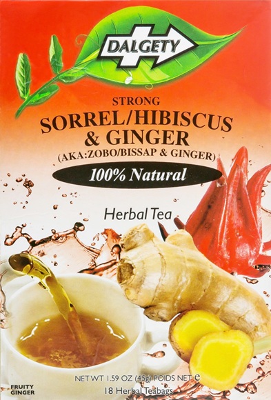 DALGETY SORREL, HIBISCUS & GINGER TEA 6X45G