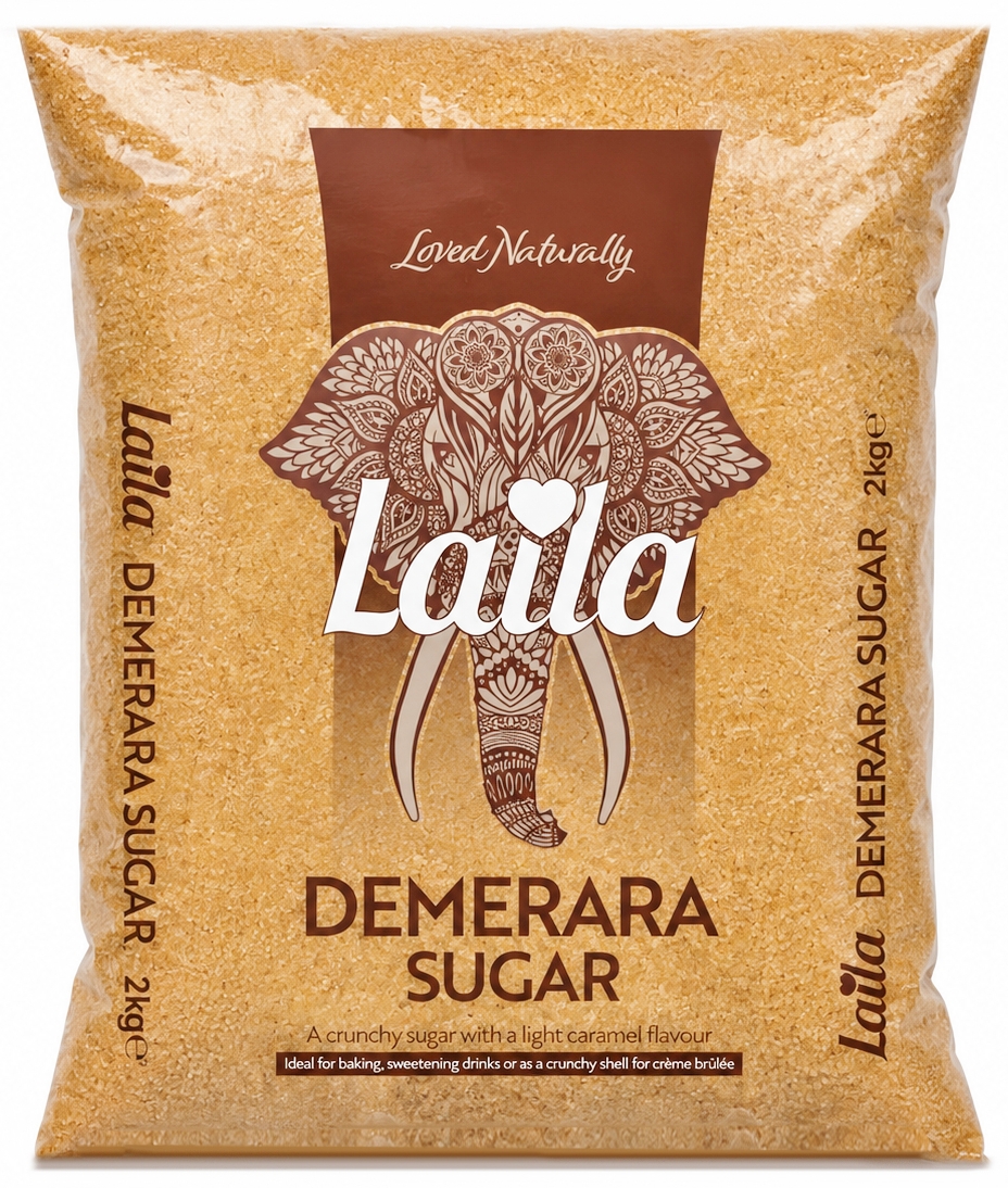 LAILA DEMERARA SUGER 6X2KG (SURYA)