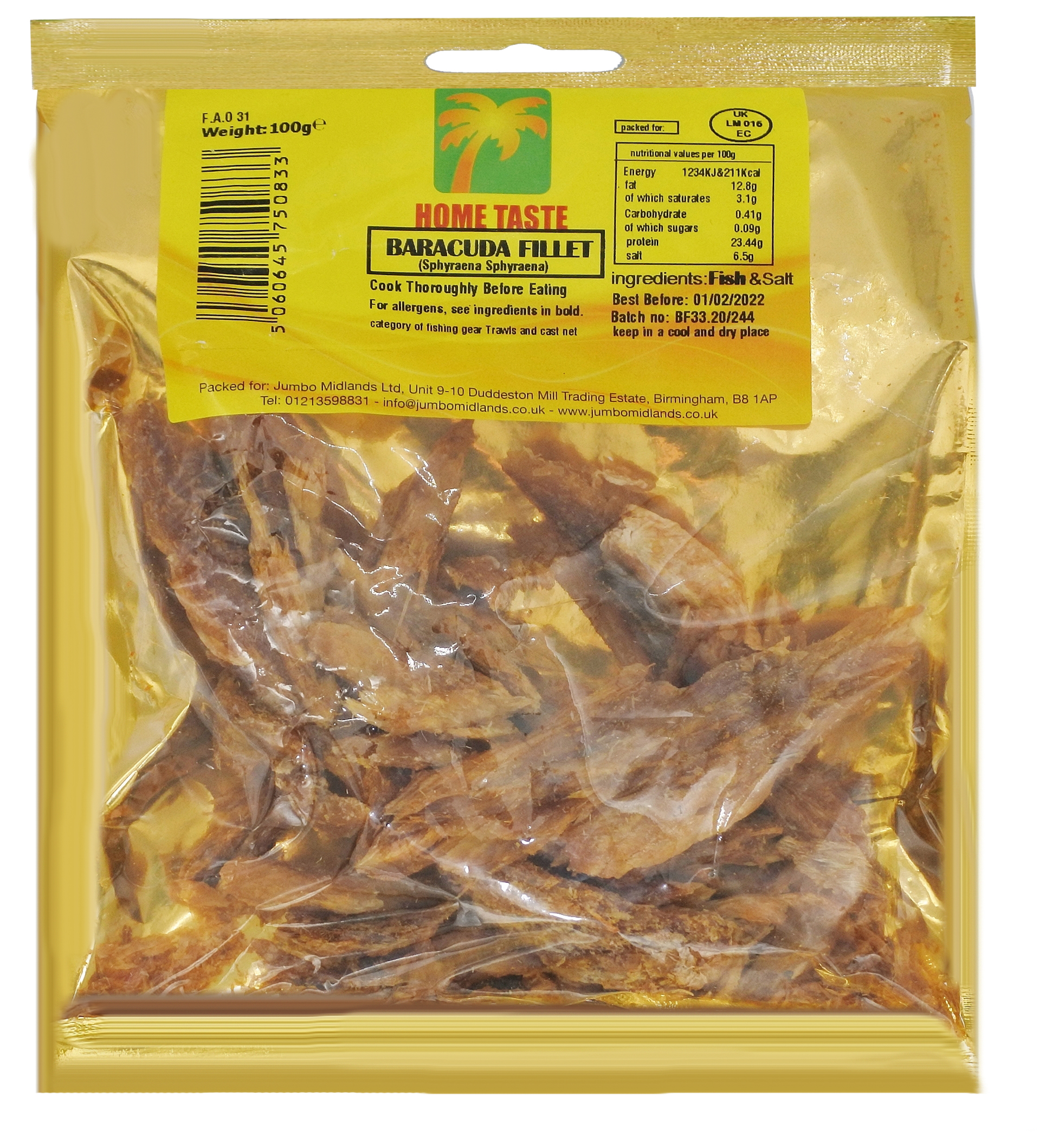 HT BARRACUDA FILLETS 10X100G