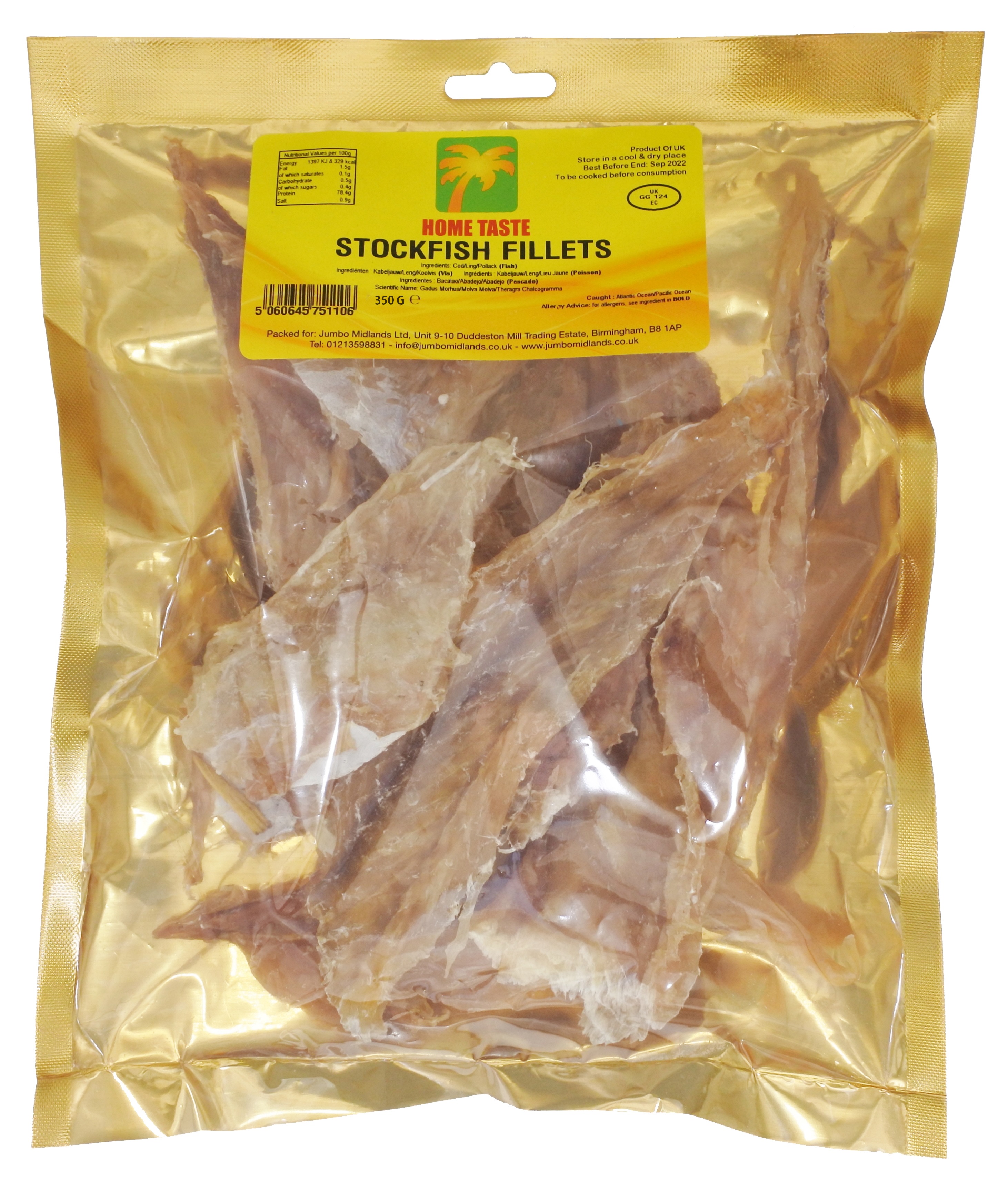 HT STOCKFISH FILLETS 10X350G