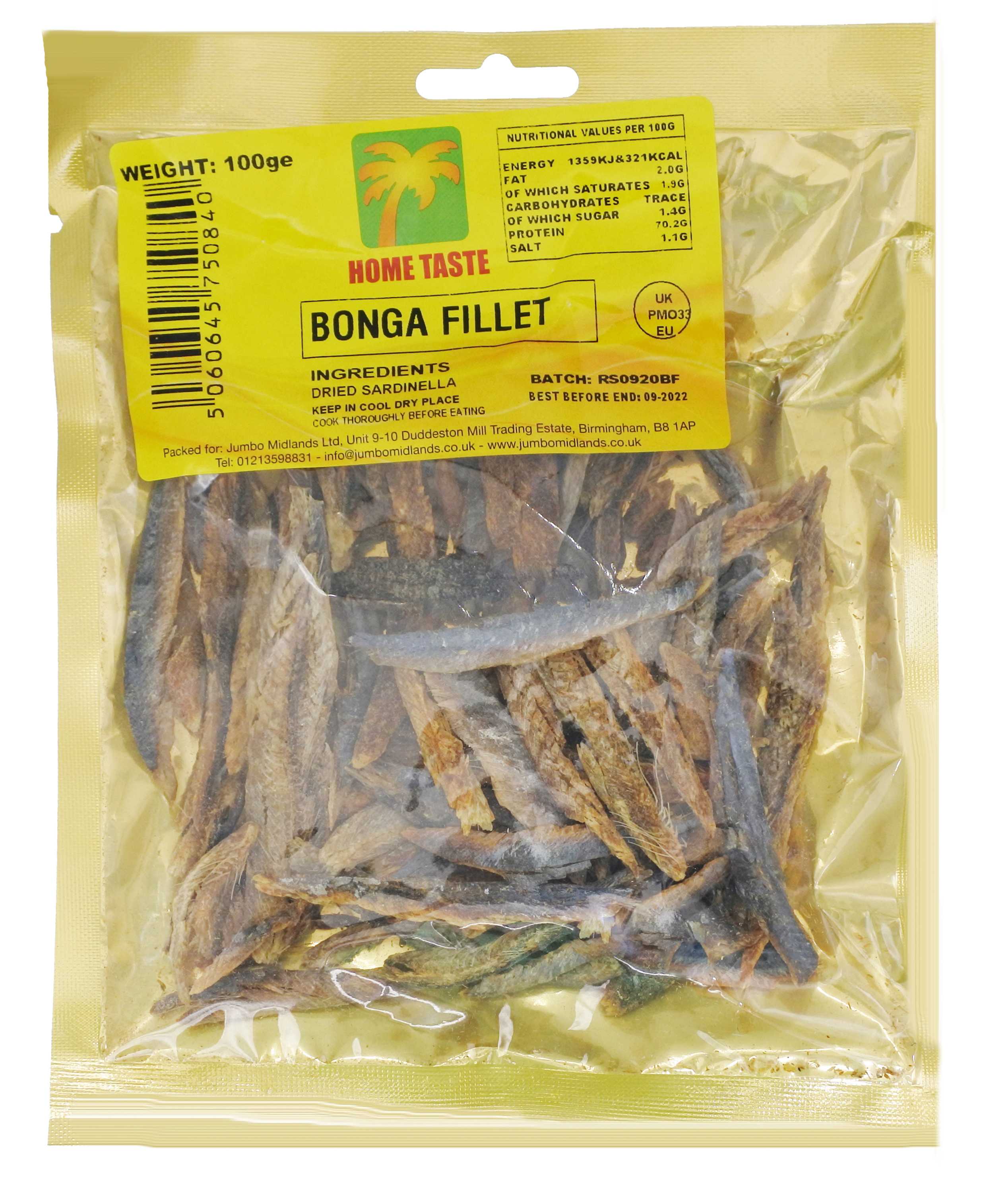 HT BONGA FILLETS 10X80G