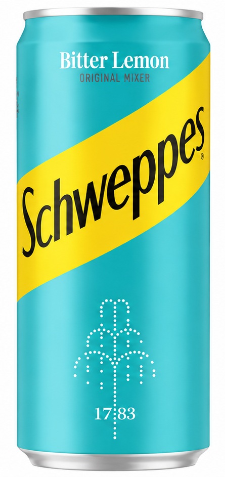 SCHWEPPES BITTER LEMON DRINK CAN 24X33CL