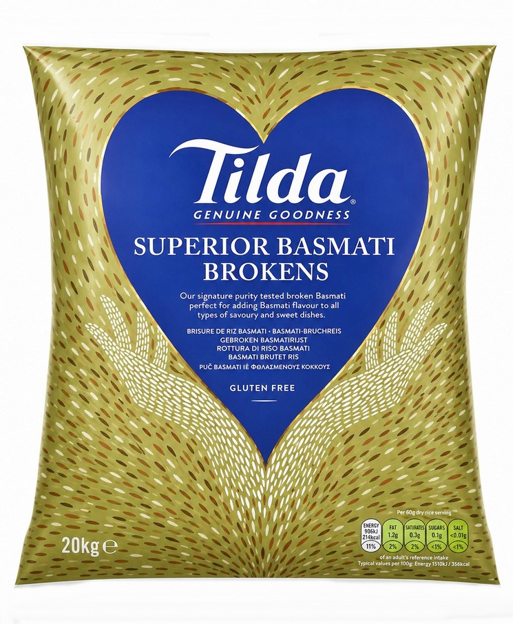 TILDA BROKEN BASMATI RICE 20KG