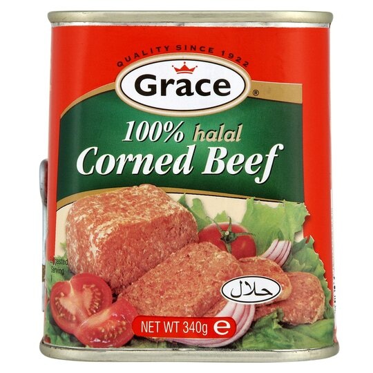 GRACE CORNED BEEF (HALAL) 6X340G