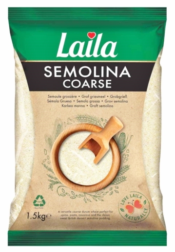 LAILA SEMOLINA COARSE 6X1.5KG (SURYA)