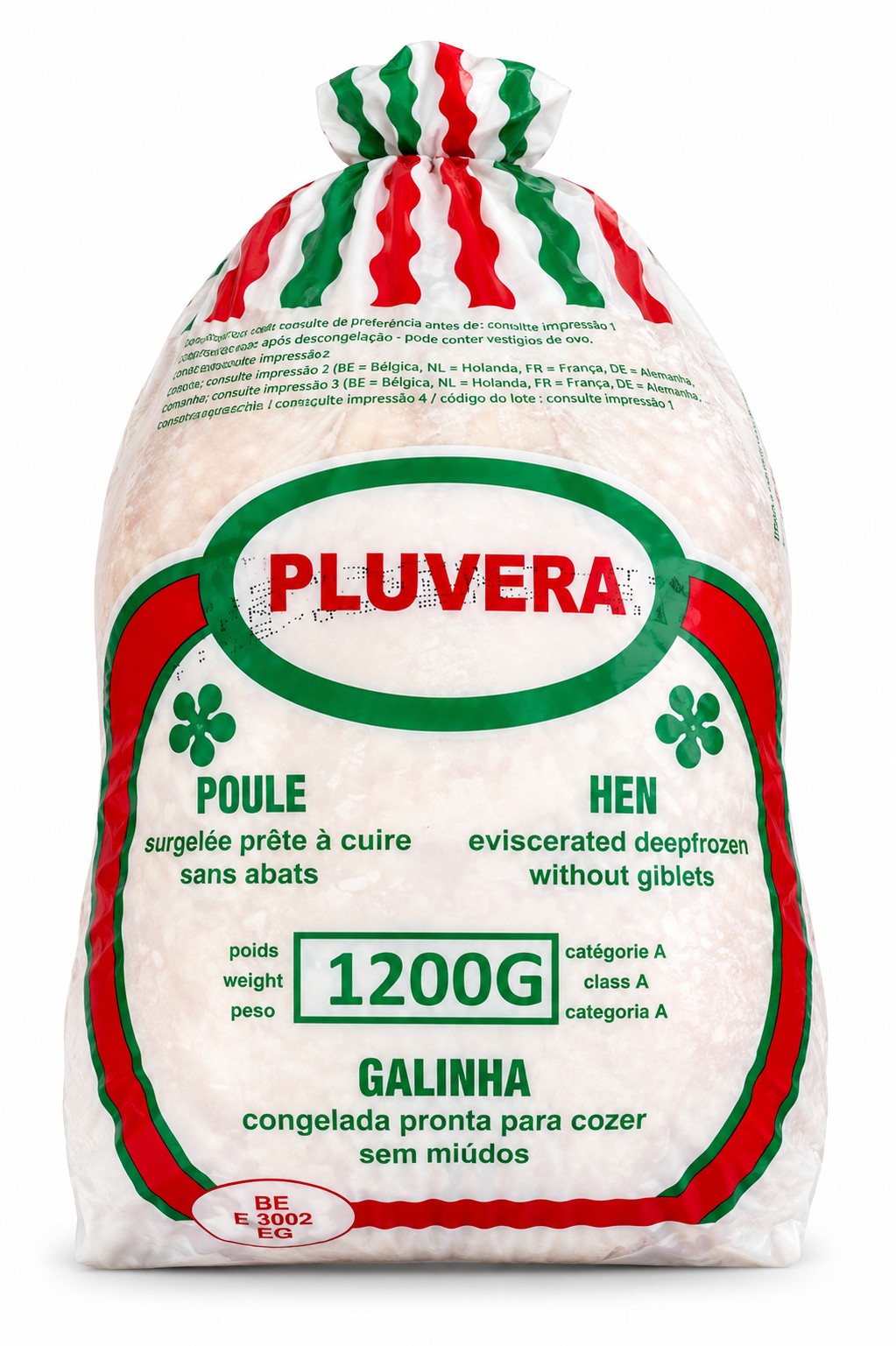 PLUVERA CHICKEN WHOLE 10X1200G (FROZEN)
