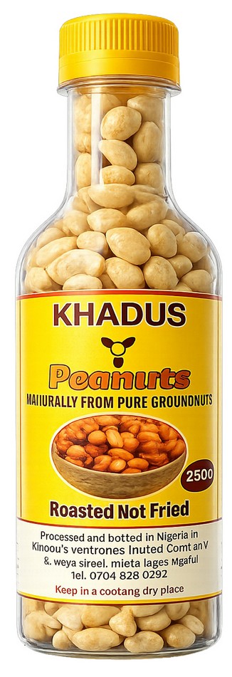 KHADUS PEANUTS 12X250G