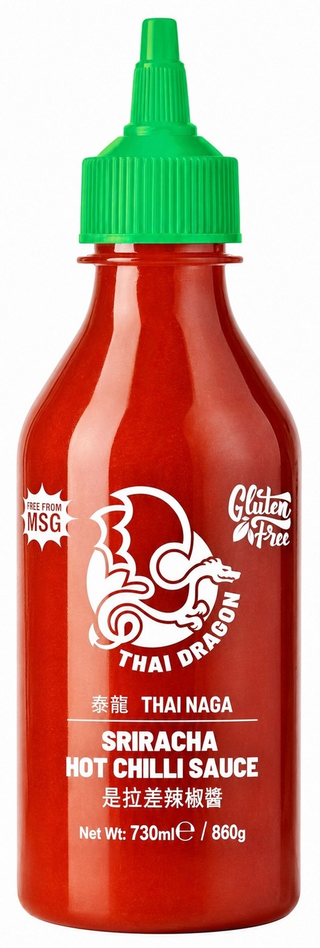 THAI DRAGON SIRACHA HOT CHILI SAUCE 6X730ML (SURYA)