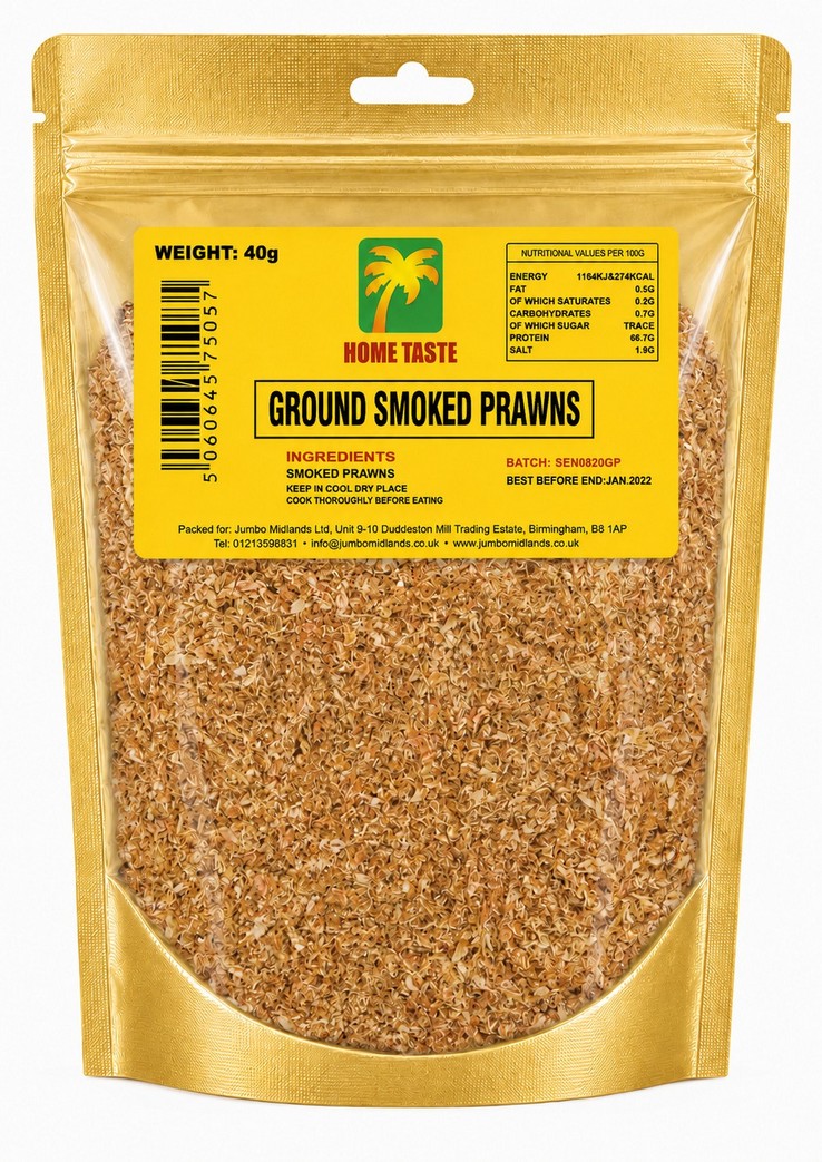 HT GROUND PRAWNS 10X40G