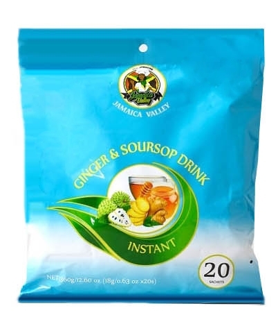 JAMAICA VALLEY GINGER SOURSOP TEA (SACHETS) 24X20X18G