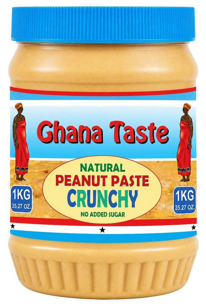 GHANA TASTE PEANUT BUTTER CRUNCHY 6X1KG