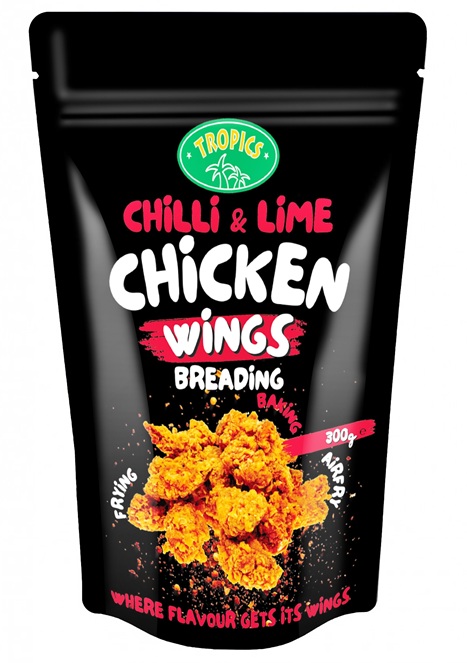 TROPICS CHILLI LIME CHICKEN WINGS BREADING 6X300G
