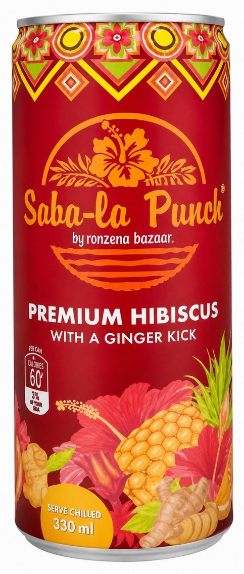 SOBOLO PUNCH PREMIUM HIBISCUS GINGER DRINK 24X330ML