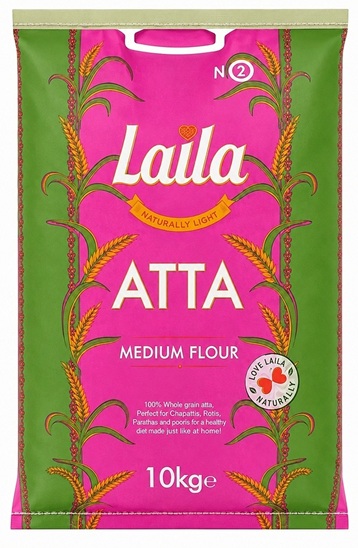 LAILA ATTA MEDIUM FLOUR 10KG (SURYA)