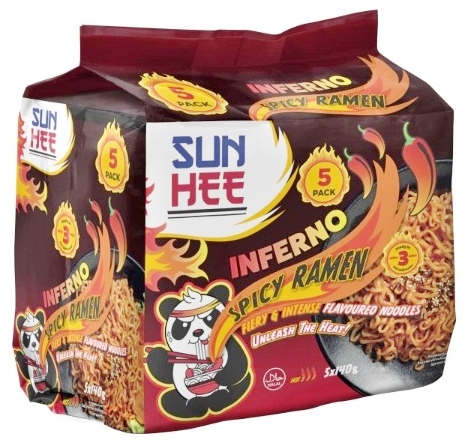 SUN HEE INFERNO SPICY RAMEN 6X5X140G (SURYA)