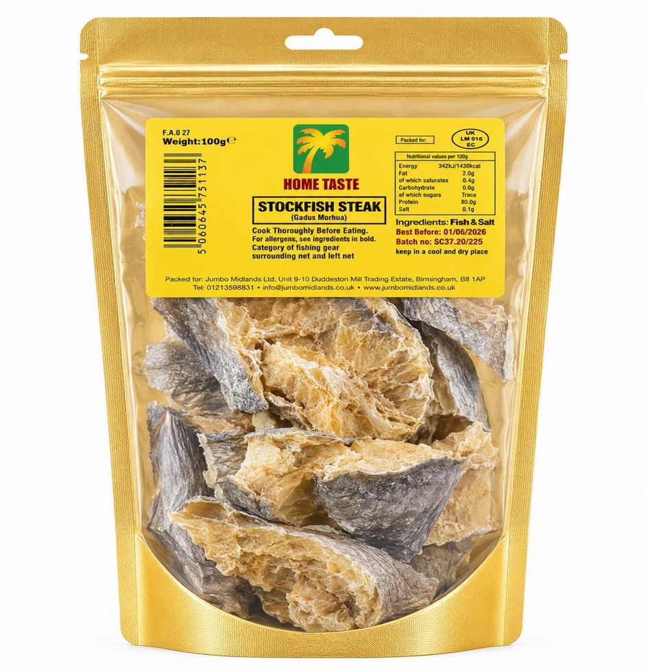 HT STOCKFISH STEAK 10X100G