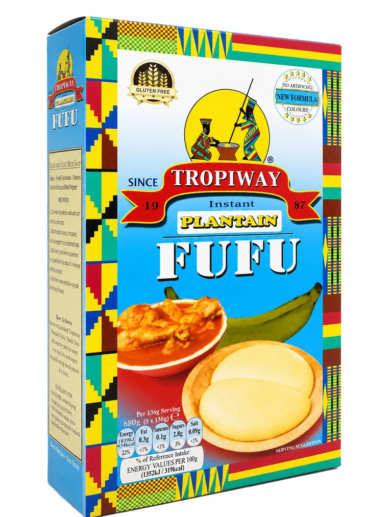 TROPIWAY PLANTAIN FUFU FLOUR 24X681G
