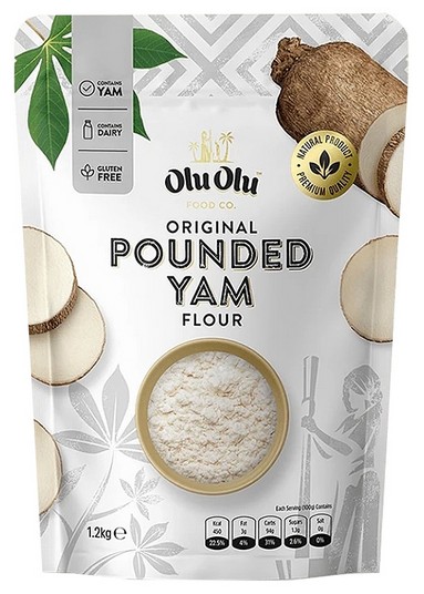OLU OLU POUNDED YAM (WHITE) 10X1.2KG
