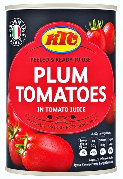 KTC PLUM TOMATO 12X400G