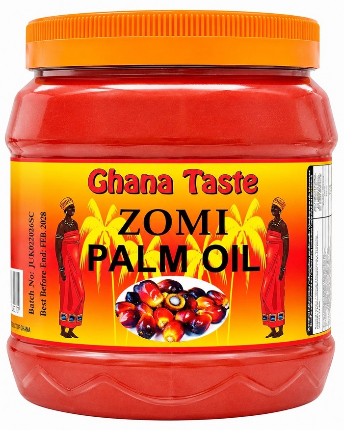 GHANA TASTE ZOMI PALM OIL (SCOOP) 12X1L