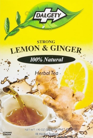 DALGETY LEMON & GINGER TEA 6X54G