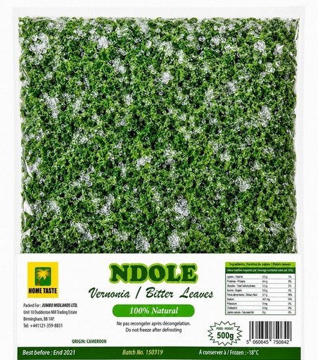 HT SWEET BITTER LEAVES (NDOLE) 30X500G (FROZEN)