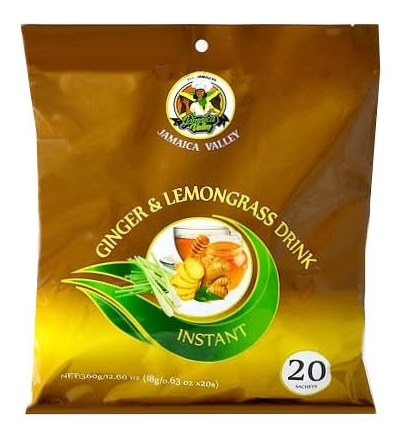 JAMAICA VALLEY GINGER LEMONGRASS TEA (SACHETS) 24X20X18G