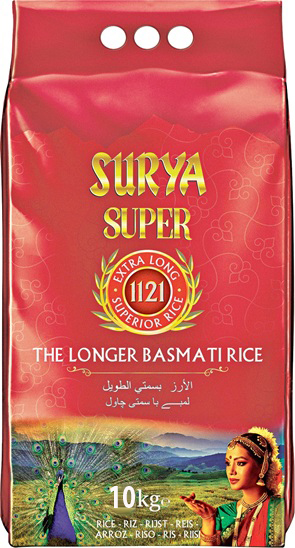 SURYA SUPER EXTRA LONG SUPERIOR RICE 10KG 1121 (SURYA)